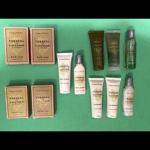 Lot of 12 Crabtree & Evelyn Verbena Lavender items Soap Shampoo Conditioner